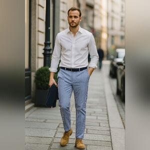 J.Crew Ludlow slim cotton Striped Suit Pants